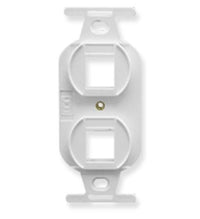 ICC ICC-IC107DPIWH INSERT- ELECTRICAL- 2-PORT- WHITE
