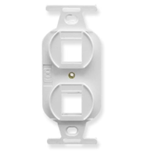 ICC ICC-IC107DPIWH INSERT- ELECTRICAL- 2-PORT- WHITE