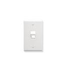 ICC ICC-IC107DA1WH FACEPLATE- ANGLED- 1-GANG- 1-PORT- WHITE