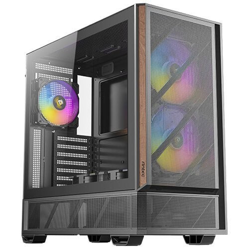 ANTEC P30 ARGB Mid-Tower ATX Case 5x ARGB Fans Wood Accent 360mm Rad