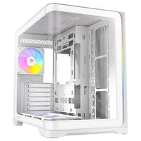 ANTEC C5 CURVE ARGB White Mid-Tower ATX Desktop PC Case USB-C Curved TG 4x Fans