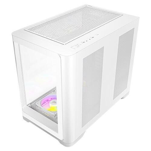 ANTEC C5 CURVE ARGB White Mid-Tower ATX Desktop PC Case USB-C Curved TG 4x Fans