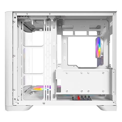 ANTEC C5 CURVE ARGB White Mid-Tower ATX Desktop PC Case USB-C Curved TG 4x Fans