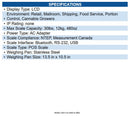 Star Micronics 37950490 Scale, USB, BLE, Serial, Legal for Trade in US (NTEP)