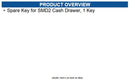 Star Micronics 37964570 Spare Key for SMD2 Cash Drawer, 1 Key