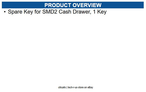Star Micronics 37964570 Spare Key for SMD2 Cash Drawer, 1 Key