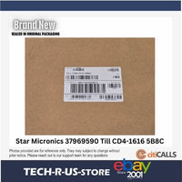Star Micronics 37969590 Cash Drawer Till for CD4-1616 5 Bills & 8 Coins - Black
