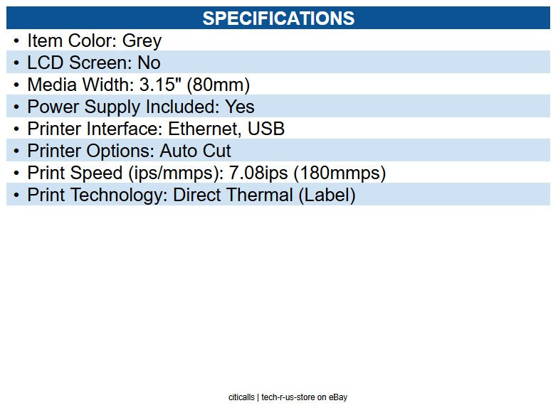 Star Micronics 39473310 TSP143IVUE Retail, Hospitality Direct Thermal Printer