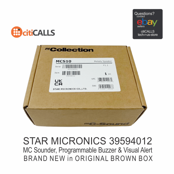 Star Micronics 39594012 MCS10 mC-Sound Customizable Alarm