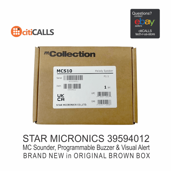 Star Micronics 39594012 MCS10 mC-Sound Customizable Alarm