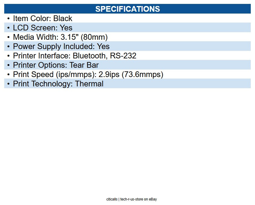 Star Micronics 39634810 SM-T300I Restaurant, Retail, Hospitality Direct Thermal