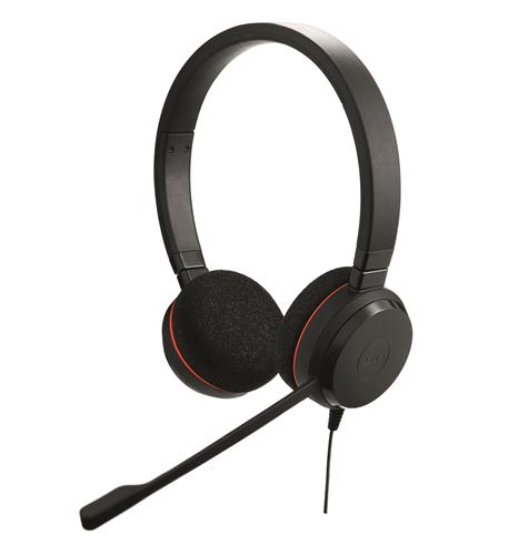 Jabra 4999-823-109 Black Evolve 20 MS Stereo Passive Noise Canceling