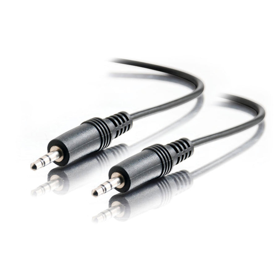 C2G 40413 6ft 3.5mm Audito Cable - AUX Cable - M/M - Black