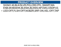 HID 40NKS-02-01EAVP Signo 40, Black/Silver, Pigtail, CRD PFL Smart, MA