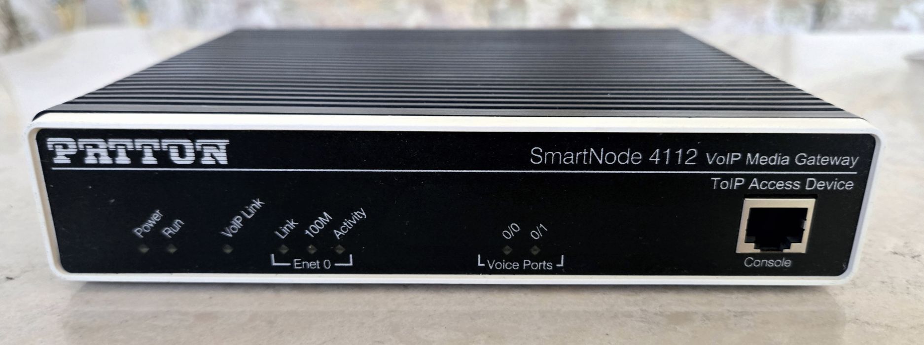 Patton SmartNode SN4112/JO/EUI VoIP Media Gateway 2 FXO w Power Adapter !Good!