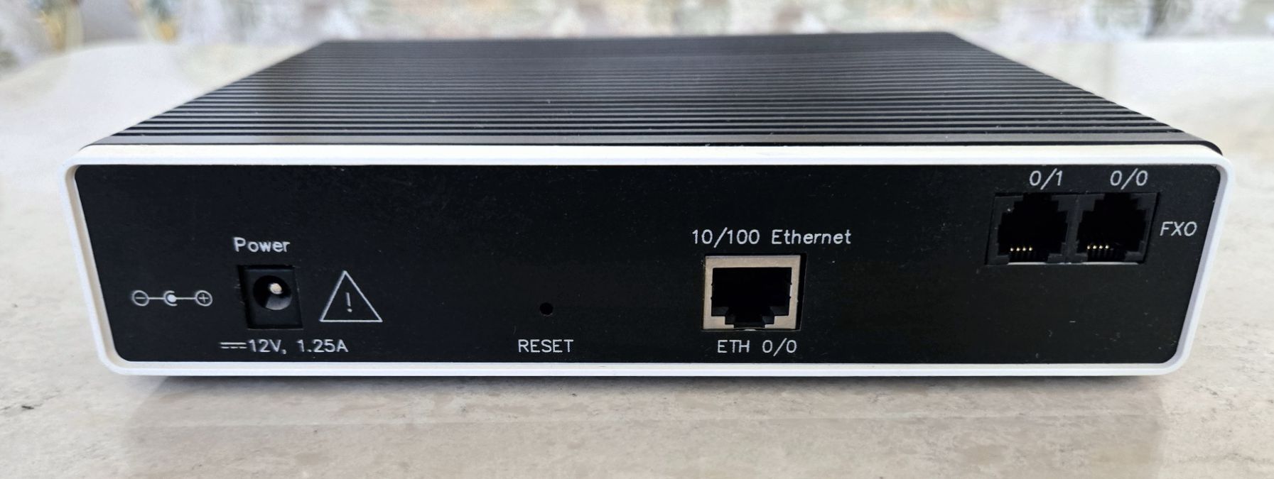 Patton SmartNode SN4112/JO/EUI VoIP Media Gateway 2 FXO w Power Adapter !Good!
