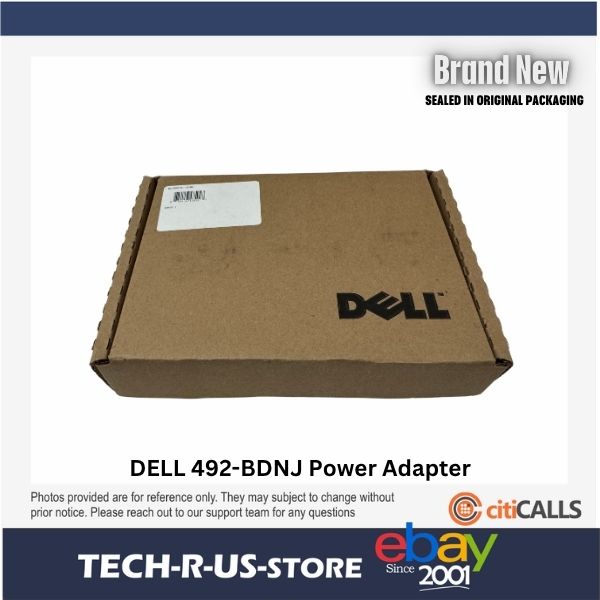 Dell 492-BDNJ 100W USB-C GaN Ultra Slim Adapter - 100 W - 5 A - Black