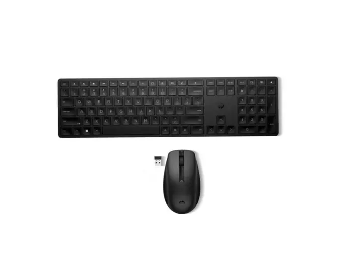 HP 4R009AA 655 Wireless Keyboard and Mouse Combo - USB Type A - Black