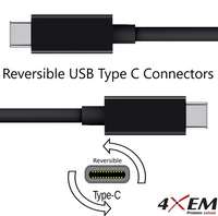 4Xem 4X25WCHARGEKIT6B 25W 6FT USB-C Mobile Charging Kit - 25W USB-C Charger