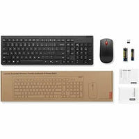 Lenovo 4X31R64453 Essential Wireless Combo Keyboard & Mouse Gen2 - Black