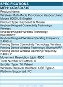 Lenovo 4X31S04810 Wireless Multi-Mode Pro Combo Keyboard and Mouse