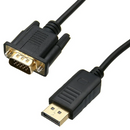 4Xem 4XDPVGA3FT DisplayPort To VGA Adapter Cable - 3 ft - Black