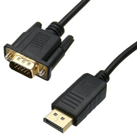 4Xem 4XDPVGA3FT DisplayPort To VGA Adapter Cable - 3 ft - Black