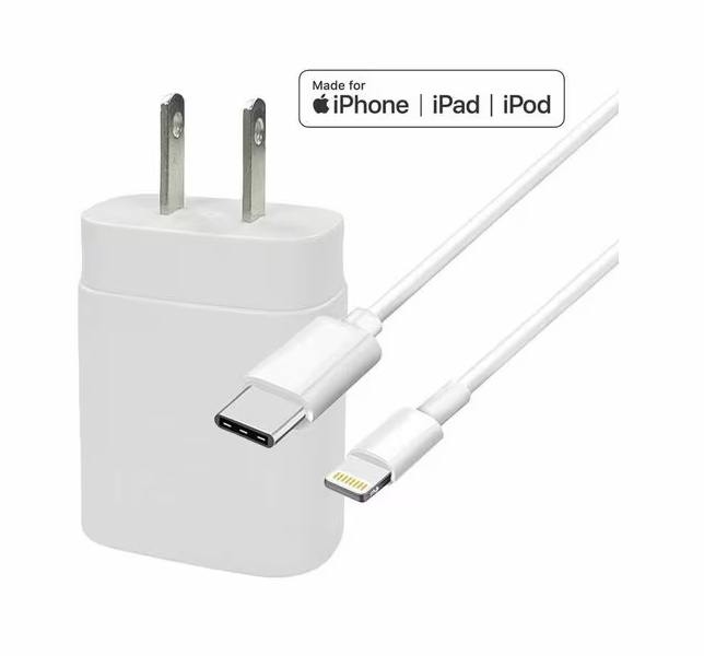 4XEM 4XIPHN13KIT3 3FT Charger Combo Kits for iPhone 13 - MFi Certified - White