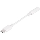 4Xem 4XUSBC35MMW USB-C Male TO 3.5MM Female Adapter White - Active, Reversible