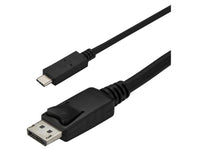 4Xem 4XUSBCDISPCBL6 6FT USB-C to DisplayPort Cable - Active - Black