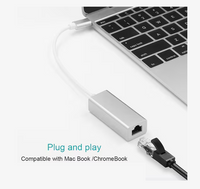 4Xem 4XUSBCETHERNET USB-C to Ethernet Adaptor - Compact  - White