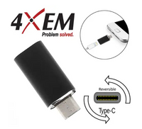 4Xem 4XUSBCM8PINFB USB-C MALE TO 8 PIN FEMALE - Data Transfer Adapter - Black
