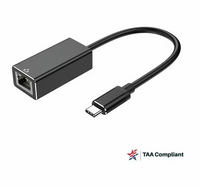 4Xem 4XUSBCRJ45TAA USB-C to 1 Gbps RJ-45 Ethernet Adapter - Black