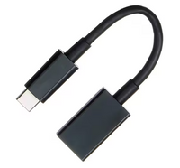 4Xem 4XUSBCUSB3AFB USB-C Male to USB-A Female Adapter - Reversible - Black