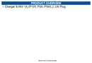 Sewoo 500764 Charger 8.45V 1A (P12II, P24, P34/L,)_US Plug