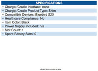 TSC 501260118 ACCESSORY CRD-SHIM-S2#-TA-V1; CRADLE; SHIM, FOR S2X, B-Charging