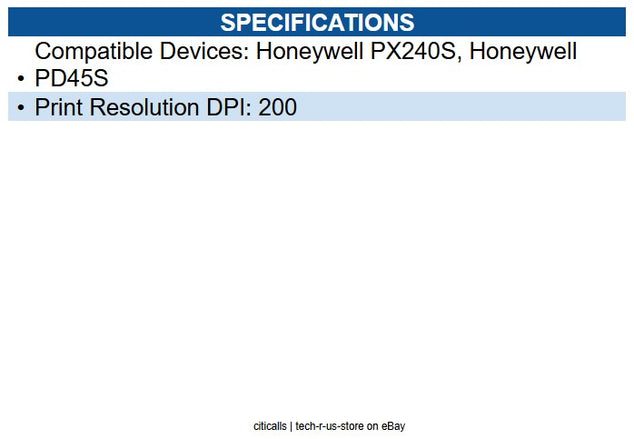 Honeywell 50177476-001 PD45S Printhead 203DPI