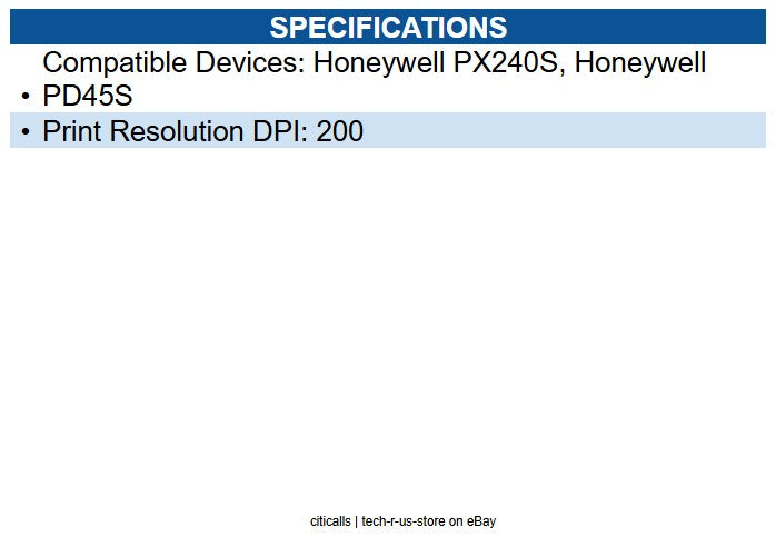 Honeywell 50177476-001 PD45S Printhead 203DPI