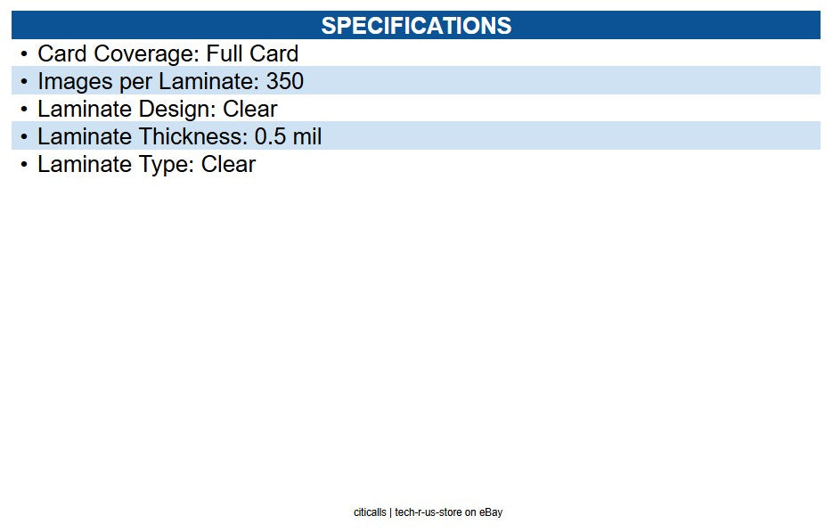 Entrust 508668-903 DuraGard 0.5 mil Clear Laminate (Magnetic Stripe) - Clear - 1