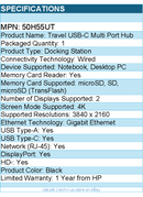 HP 50H55UT SmartBuy Univ USB-C Multiport Hub - for Notebook, Desktop PC