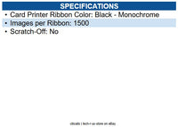 Entrust 525900-001 Original Standard Yield Dye Sublimation Ribbon Black - 1500