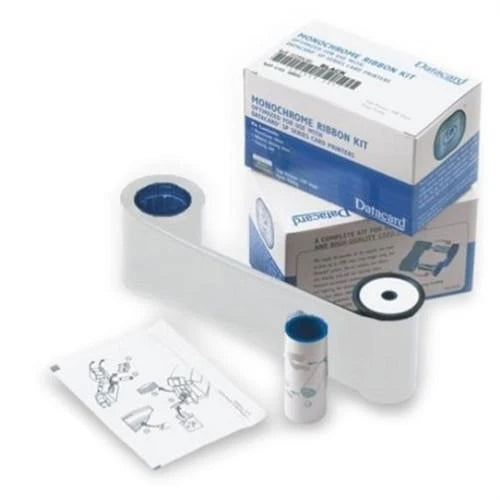 Entrust 532000-004 Graphics Monochrome Ribbon Kit in White, 1500 Card Yield