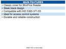 HID 5365-371-03 Classic Cover for MiniProx Reader, Black