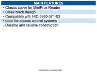 HID 5365-371-03 Classic Cover for MiniProx Reader, Black