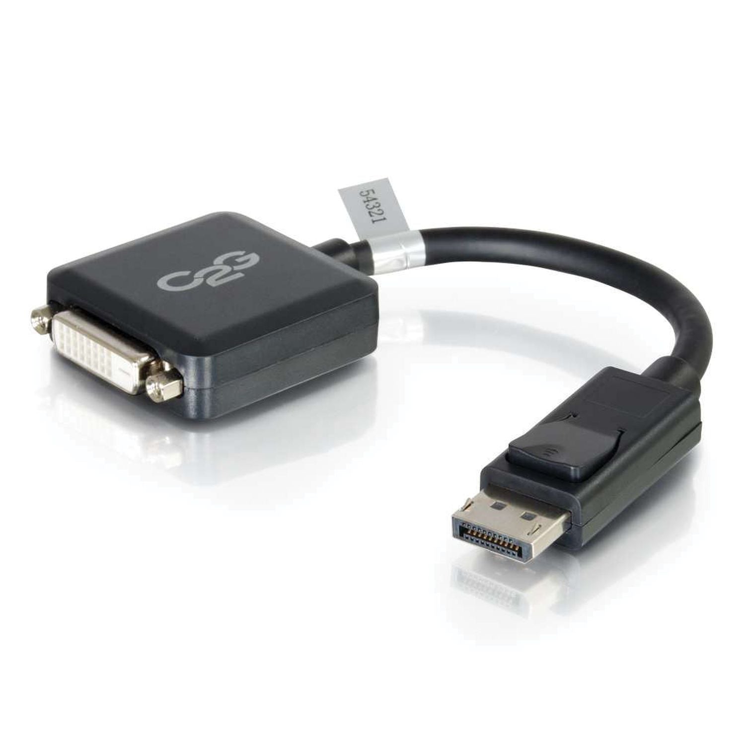 C2G 54321 8in DisplayPort to DVI-D (Single-Link) Adapter Converter M/F - 8 Inch