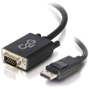 CablesToGo 54333 DisplayPort Male to VGA Male, Active Adapter Cable, 10', Black