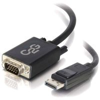 CablesToGo 54333 DisplayPort Male to VGA Male, Active Adapter Cable, 10', Black