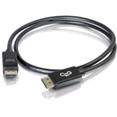 C2G 54401 6ft DisplayPort Cable with Latches, 4K 60Hz - Black