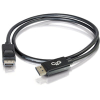C2G 54401 6ft DisplayPort Cable with Latches, 4K 60Hz - Black
