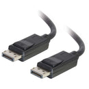 CablesToGo 54401 6' DisplayPort Cable with Latches 8K UHD M/M, Black